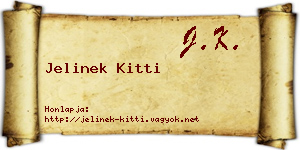 Jelinek Kitti névjegykártya